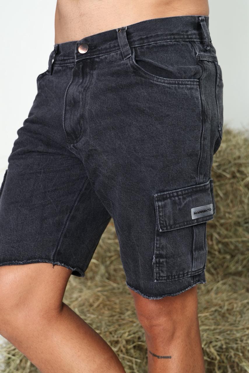 SHORT JEANS JOGADOR CARGO