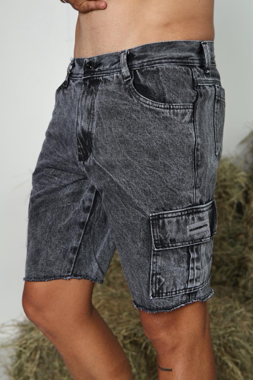 SHORT JEANS JOGADOR CARGO
