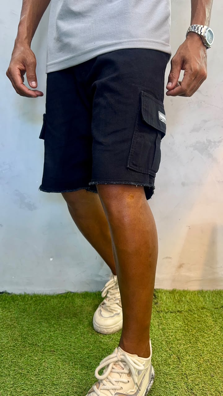 SHORT JEANS JOGADOR CARGO